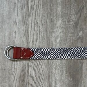 J. Crew patterned D-Ring belt